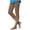 Khaki, variant on Khunlpohl Womens Capris Pants Elastic Waist Lace Casual Leggings Bottoms Fashion Solid Color Capri Pant