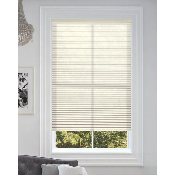 BlindsAvenue Cordless Light Filtering Cellular Shade, 9/16" Single Cell, Fawn, Size