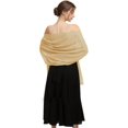 thumbnail image 1 of ORUYROP Châle Foulard Enveloppements Doux Chiffon Dentelle Pashmina pour Robes de Soirée pour occasions Formelles, 1 of 6