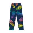 thumbnail image 5 of Disketp Abstract Bright Pineapple Fruit Retro Men'S Pajama Pants - Ultra Soft Fleece Sleep And Lounge Pants (Size: S-Xxl), 5 of 9
