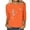 Orange, variant on Women's Graphic T-Shirt Relaxed Fit Lightweight 3/4 Sleeve T-Shirt Dandelion Floral Print Casual Spring Summer Tees