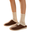 thumbnail image 2 of IEMIEMIEM Men's House Slippers, Cushion Memory Foam Upper Home Comfortable Warm Winter Cozy Soft Lightweight Indoor House Shoes Non-slip Rubber Sole 9.5 wide, 2 of 6