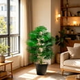 thumbnail image 4 of Artificial Potted Plants in Pot PVC Fake Tropical Plants Realistic Faux Greenery Faux Houseplants Indoor Decor for Home Office Desk Shelf Living Room Kitchen, 4 of 6
