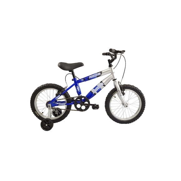 Bicicleta Infantil Para Niño Con Ruedas Entrenadoras Rodada 16 Azul BLACK PANTHER PEREGRINA$MONTAÑA