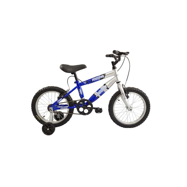 Bicicleta Infantil Para Niño Con Ruedas Entrenadoras Rodada 16 Azul BLACK PANTHER PEREGRINA$MONTAÑA