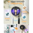 thumbnail image 3 of Sentryse Toothbrush Holder, Electric UV Toothbrush Cleaner, 2 Cups Tooth Brush Holder Wall Mounted Bathroom Decor, Black, 3 of 8
