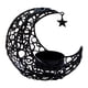 thumbnail image 1 of Candelabro de metal con forma de estrella y luna para Eid con adorno de copa, estilo islámico, hecho a mano Negro, 1 of 8