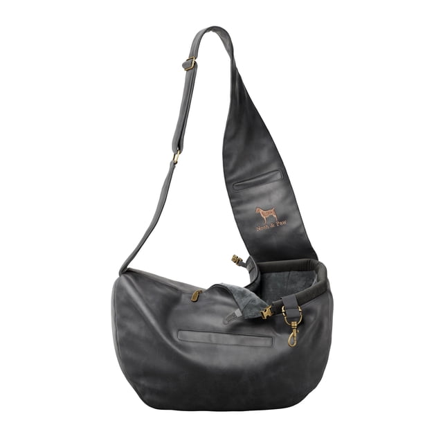 Mochila portabebés para perros NOAH & PAW, ajustable, de piel vegana