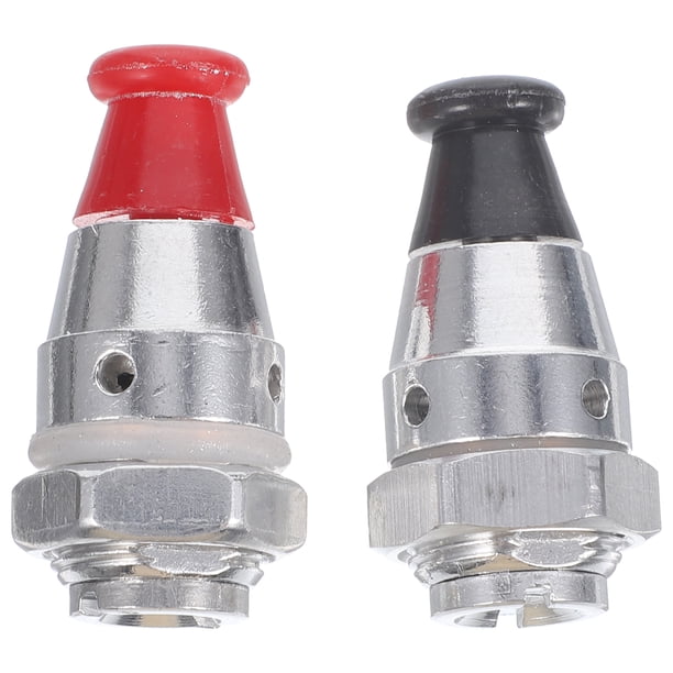 2 válvulas de seguridad para ollas a presión, limitadoras de presión y accesorios.