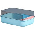 thumbnail image 1 of Cat Litter Box,semi-enclosed Cat Litter Pan Cat Toilet | Durable High Side Sifting Litter Box For Small Cats, Easy To Clean And Assemble, 1 of 5