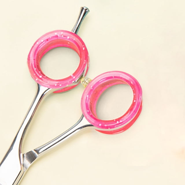 Silicone Finger Protective Rings Set for Pet Grooming Scissors and Hair Cutting Shears Durable Grip Inserts