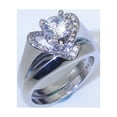 thumbnail image 3 of zttd delicate women fashion 925 sterling silver white sapphire diamond ring engagemen a, 3 of 8