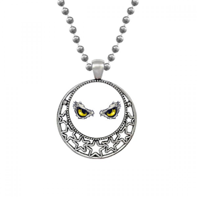 Cartoon Animal chino dragon Eye Collares Colgante Retro Moon Stars Jewelry Unbranded M