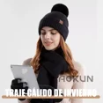 thumbnail image 2 of 3en1 Gorro Bufanda Y Guante Tejido Para El Frío Hombre Mujer, 2 of 6