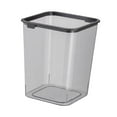 thumbnail image 2 of Contenedor de basura canasta de canasta de cesta minimalista abierta top 15 litera de basura de basura basura para tocador de cocina baño de baño negro y gris, 2 of 8