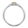thumbnail image 4 of Birthstone Oval Ring with Shoulder Accents - Citrine (November), 4 of 5