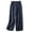 *Navy, variant on Women's Cotton-Linen Wide Leg Pants , Casual Loose Trousers For Women,Ladies' Elastic Waist Palazzo Pants with Pockets,Navy,M-3XL