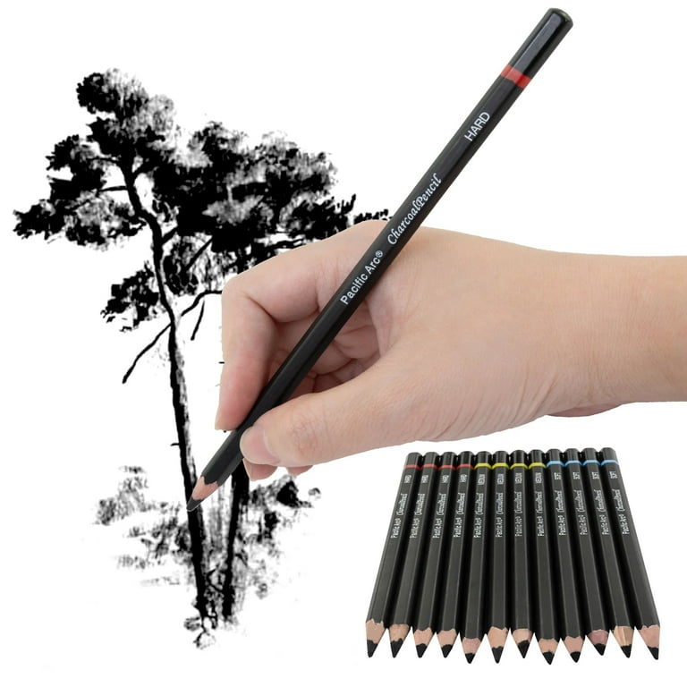 Brusarth Professional Charcoal Pencils Drawing Set 6 Pieces (Ex-Soft, Soft,  Medium, & Hard) Charcoal Pencils for Drawing, Sketching, Shading, Artist  Pencils for Beginners & Artists - Yahoo Shopping