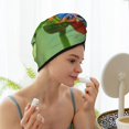 thumbnail image 6 of Xecao Flying Frog On Branch Print Hair Towel, Hair Turbans for Wet Hair, Drying Hair Wrap for Curly Hair Women,Coral Velvet Dry Hair Cap,Dry Hair Hat, 6 of 6
