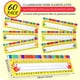 thumbnail image 5 of Cateissary Papel con borde decorativo, tablero de borde, colores surtidos para regreso a clases con pegatinas decorativas impresionantes. Kits de decoración para fiestas tipo+4, 5 of 6