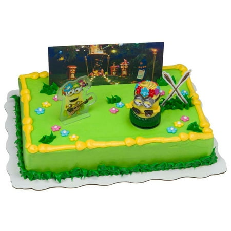 1/8 Marble Sheet Cake with Despicable Me 3 Kit and Whipped Frosting