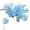 Sky Blue, variant on Artificial Cherry Blossom Bouquet, Lifelike Light Pink Flowers for Home Table Centerpieces, Wedding Birthday Party Decor