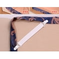 thumbnail image 3 of 4Pcs Elastic Band Retaining Clip For Fixed Bedspreads, Bed Sheet Securing Clips With Elastic Strap, Non-Slip Adjustable Tension For Home Bedroom Bedding Organization, 3 of 8