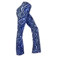 thumbnail image 4 of ANINEO Women's High Waist Water Ripple Print Yoga Pants Flared Casual Bell Bottoms With Stretch Comfort Boho Daily Female Trousers, 4 of 4