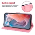 thumbnail image 3 of Asuwish Compatible with Motorola Moto G Play 2024 4G Wallet Case Lanyard Leather Flip Card Holder Stand Wrist Strap Cell Phone Cover for XT2413V XT2413-1 64GB Women Men Pink, 3 of 9