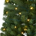 thumbnail image 4 of 4ft. Flat Back Wall Hanging Artificial Christmas Tree with 50 Clear LED Lights, 4 of 5