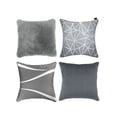 thumbnail image 1 of Set de 4 Cojines Decorativos Coprire 45 x 45 cm Plata, 1 of 8