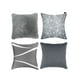 thumbnail image 1 of Set de 4 Cojines Decorativos Coprire 45 x 45 cm Plata, 1 of 8