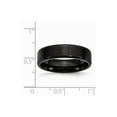 thumbnail image 6 of White Stainless Steel Ring Band Wedding Beveled Standard, 6 of 6