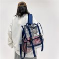 thumbnail image 4 of Mochila transparente de PVC para computadora portátil, mochila escolar simple transparente para mujeres y hombres, 4 of 9