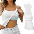 thumbnail image 4 of APPILIN Women Camisoles Pack of 2 Cotton Top Scoop Neck Tank with Adjustable Spaghetti Straps, 4 of 5