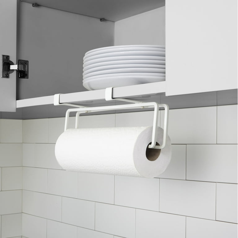 Wall Mounted Gray Solid Wood Bathroom Paper Towel Dispenser, Hanging D –  MyGift