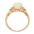 thumbnail image 3 of Gin & Grace 10KT RG Natural Australian Opal and Diamond accent Ring., 3 of 5