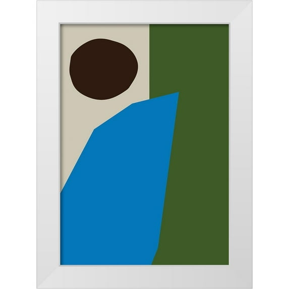 Uppsala Studio 18x24 White Modern Wood Framed Museum Art Print Titled - Color Blocks 04