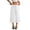 17# White, variant on Petite Capris Pants for Women Cotton Linen Casual Summer Straight Wide Leg Loose Pull on Below Knee Drawstring Elastic Waist Cropped Trouser Navy M
