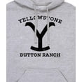 thumbnail image 3 of Yellowstone - Logo Dutton Ranch -Mens Fleece Pullover Hoodie, 3 of 6
