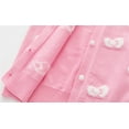 thumbnail image 6 of Kids Girls Cardigan Sweater Cardigan for Toddler Girls Ribbed Knit Cardigan Sweaters Front Button for Little Girls 2-7T,Purple,2-3 Years, 6 of 9