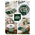 thumbnail image 3 of Lucky St. Patrick's Day Cloth Napkins Set of 8 Reusable Dinner Napkins, Green Four-leaf Grass Plaid Cocktail Napkin Washable Table Napkins for Wedding/Holiday Party/Baby Shower 20"x20", 3 of 7