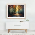 thumbnail image 2 of Autumn Path Through the Forest - Painting Autumn Forest Woodland Nature Scenic Landscape Woods Oak Framed Wall Art Print 16 x 20 inches, 2 of 3