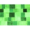 thumbnail image 1 of Ahgly Company Indoor Rectangle Patchwork Green Transitional Area Rugs, 2' x 5', 1 of 1