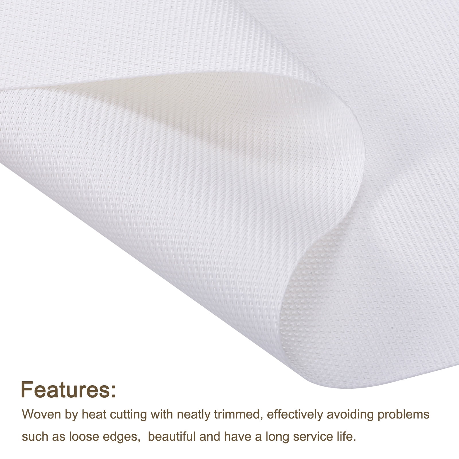 Uxcell 450x300mm Woven Table Place Mats White 6 Pack