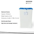 thumbnail image 4 of McKesson Prevent Pharmaceutical Sharps Container, Premium - Plastic, 18 gal, 7 Ct, 4 of 5