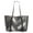 Multi-Color, variant on INC Womens Liaa Patchwork Leather Trim Tote Handbag Black Large