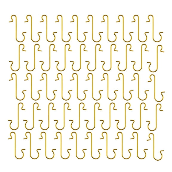 50 PCS Ornament Hooks - Sturdy Metal Christmas Tree Hangers for Securely Displaying Xmas Ball Ornaments & Decor