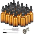 thumbnail image 4 of AshionCibeat 24 Pack 1oz Amber Glass Eye Dropper Bottle, 4 of 7