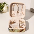 thumbnail image 6 of Print Jewelry Display and Organizer: Portable Square Travel Case for Rings, Earrings, Necklaces, Bracelets - Suitable for Girls and Women, 6 of 6
